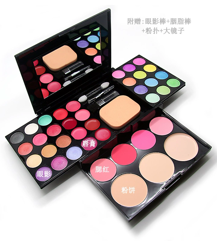 Trang Điểm Trang Điểm Palette 24 Màu Eyeshadow Palette + 8 Son Môi + 4 Màu Đỏ Mặt + 3 Bột Bánh + 7 Bộ Bàn Chải Trang Điểm bộ