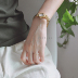 [Peiy] tối giản nhẫn vàng nhẫn nữ nhẫn nhẫn cặp đôi Nhật Bản và Hàn Quốc đơn giản nhẫn inlay zircon rất tốt mẫu nhẫn nữ đẹp Nhẫn
