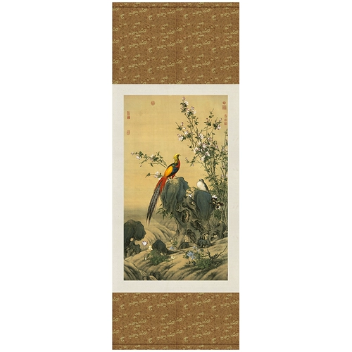 [Очистка] Lang Shining Jinchun Tuwu Ruitu Baiyao Tu Gohua Цветочная птица китайская украшение Lidham Room Room