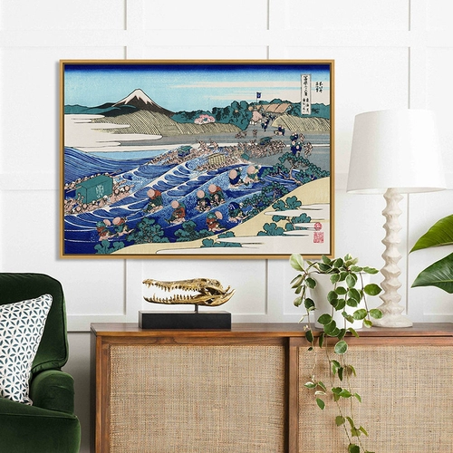 Ukiyo -painted Nagawa Surfing Surfing Пейзаж японский ретро -Zen guhe guhe wind wind wind giving room pcs