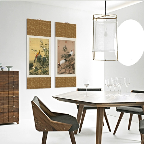 [Очистка] Lang Shining Jinchun Tuwu Ruitu Baiyao Tu Gohua Цветочная птица китайская украшение Lidham Room Room