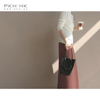 PKH.HK Специальный новый продукт Самостоятельно реализующий ежедневный темперамент в би -би с теплой текстурой Прямая трубка наполовину юбка