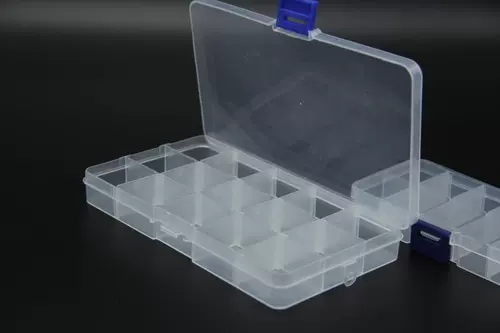 Съёмная прозрачная пластиковая коробка для хранения, ящик для хранения, коробочка для хранения, 10 ячеек, 15 ячеек