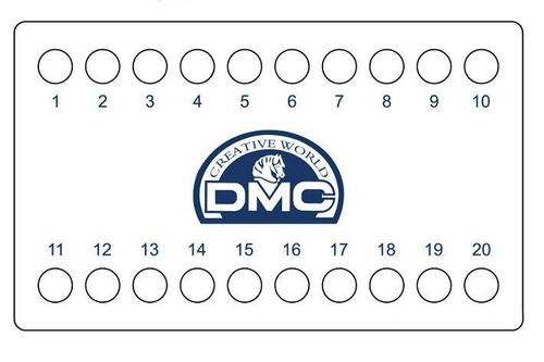 1-20 отверстий DMC Blank Tangent Board Tant-Stitch Emelcodery Line Настройка трехмерной линии вышивки вышивки.