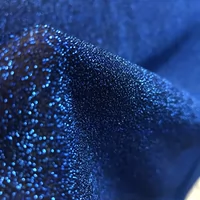Ice sâu kết cấu kim cương xanh đèn flash đôi lớp lưới gạc vải váy thiết kế thời trang tài liệu sân khấu - Vải vải tự làm chất vải nỉ cotton