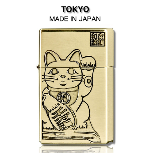 Японская оригинальная импортная медная ветрозащитная зажигалка на керосине, на удачу