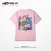 Ngắn tay T-Shirt nam graffiti in ấn lỏng kích thước lớn tide thương hiệu hip-hop hồng triều quốc gia mùa hè từ bi hip-hop những người yêu thích Áo khoác đôi