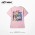 Ngắn tay T-Shirt nam graffiti in ấn lỏng kích thước lớn tide thương hiệu hip-hop hồng triều quốc gia mùa hè từ bi hip-hop những người yêu thích áo khoác nam Áo khoác đôi
