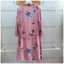An Chi với đồ ngủ mùa thu mới 2018 nữ giả lụa in lụa hoa lớn ba mảnh phù hợp với nữ 83D6207 đồ bộ mặc nhà pijama Giống cái