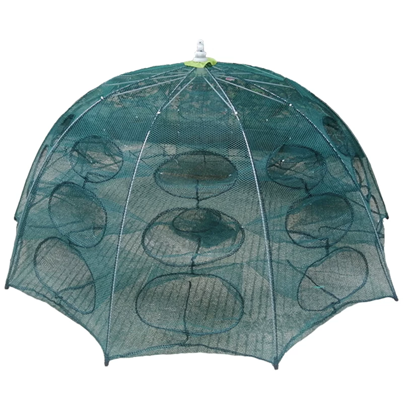 Сетевой рыболовный аквилонский зонт 30 Ponetic Large Fishing Cage Shrimp Folding Fishing Network Fishing Artifact Catch Lobster Network Fish Net Shrimp Cage
