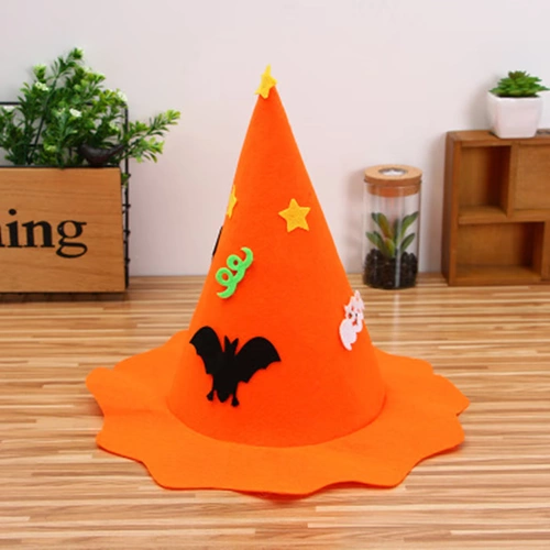 Декор из нетканого материала, шапка для детей и взрослых, аксессуар для волос, xэллоуин, выпускной вечер