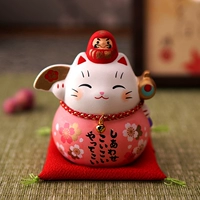 Японский фармацевт Kiln Dharma Cat Camera Ceramics Swing Store Store Открытие экзамены и студенты подарки на день рождения в браке