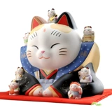 Японский фармацевт Kiln Qifu Cai Cat Cat Большой керамика ручной работы Открыто открыто для свадебных подарков