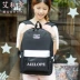 Túi vải vai đơn giản nữ phiên bản Nhật Bản và Hàn Quốc của xu hướng thời trang học sinh trung học ba lô nữ túi du lịch balo laptop nam Ba lô