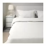 Ikea, пододеяльник, белая хлопковая двухцветная мягкая дышащая наволочка