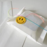 100 INS Vitality Laceing Faces, маленький арахис, круглые подарки, упаковочная бирга Подарочная карта подвеска DIY