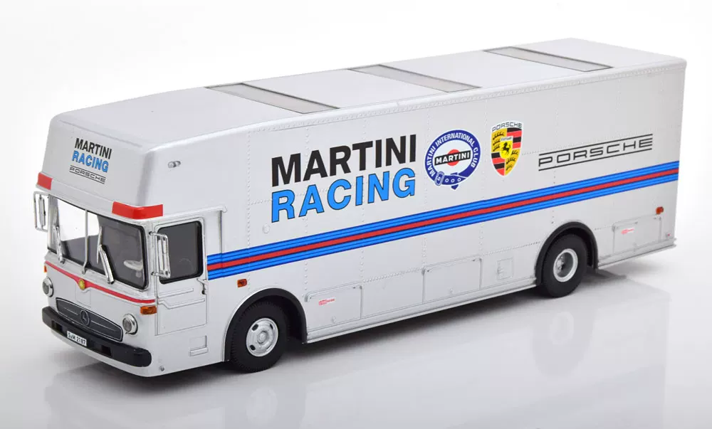 [Schuco 1:43 Mercedes Benz O317 保时捷运输车 马天尼涂装海外购]