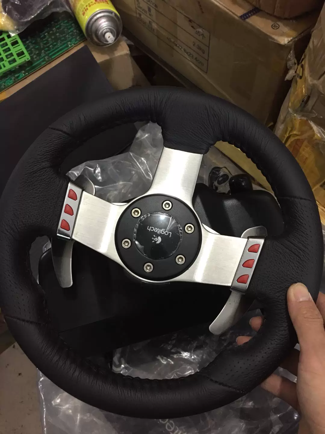 Подержанный рулевой комплект Logitech G27GT5G29 для симулятора гонок, управление Need for Speed Oka 2PS3PS4