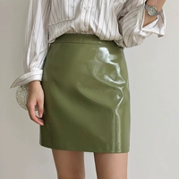 Демисезонная юбка, мини-юбка, 2018, высокая талия, с акцентом на бедрах