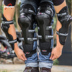 VEMAR Motorcycle Knight Bảo vệ Gear SUV Racing Kneepad Elbow Bộ bốn mảnh Bộ xà cạp chống vỡ Thiết bị bảo vệ găng tay cụt ngón đi xe máy Xe máy Rider thiết bị