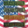 Vẻ đẹp vú US AIR FORCE Ngụy trang Quân đội Fan Logo Huy hiệu Đào tạo Trang phục Thêu Sticker Velcro miếng dính quần áo