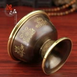Индийская медная чаша для воды Принт восемь благодарственной чашки водяной чашки восемь сокровищ