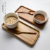 E cm khay gỗ rắn gỗ ban đầu cốc vuông chén trà gỗ tấm món ăn bằng gỗ tấm gỗ snack đĩa trái cây tấm sushi