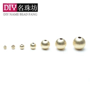 Vàng 18k làm bằng tay tròn nhỏ hạt vàng hạt DIY lỏng hạt ngọc bích hạt ngọc phụ kiện vòng tay vòng chân với hạt - Vòng chân