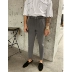 Thắt lưng ba màu hè hè 2019 với quần ống suông thẳng chín quần Quần âu Hàn Quốc xu hướng quần 9 điểm - Quần mỏng quần ngố nam Quần mỏng