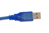 1,5 метра USB Public и Public Transparent Blue Dual -Male USB -подключенные компьютерные аксессуары Периферийные расходные материалы