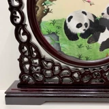 Украшение ручной работы, китайская двусторонняя вышивка, панда, с вышивкой, подарок на день рождения, китайский стиль