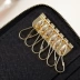 Dây kéo đôi da chính trường hợp đa chức năng đồng xu ví nhỏ túi điện thoại di động nam nữ ví túi chìa khóa một gói