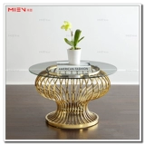 Американская легкая роскошная циркулярная кофейная столик гостиная чай Тай отель лобби нахаджима магазин одежды терраса