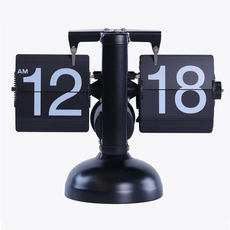 Будильник 妙刻翻页钟自动复古机械钟表创意摆件台式座钟时钟客厅数字电子钟