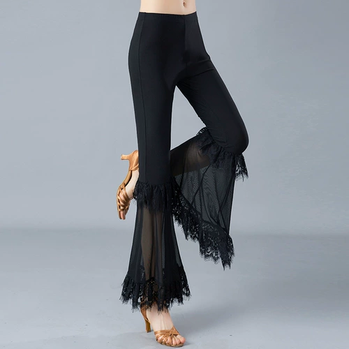 Осенние штаны для взрослых, практика, штаны-клёш, эластичная талия, облегающий крой