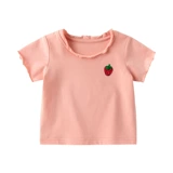 Детская футболка с коротким рукавом для девочек, хлопковая летняя летняя одежда, детская одежда, 3 лет