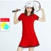 Trang phục thể thao phù hợp với nữ mùa hè cotton ngắn tay chạy váy quần tennis hai mảnh giải trí khách sạn hai mảnh bộ thể thao đẹp Thể thao sau