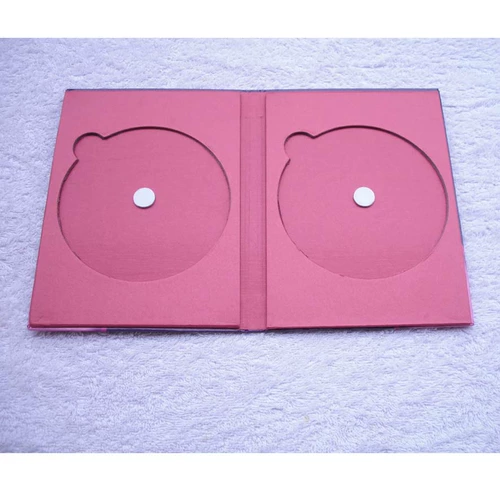 Высокая свадебная диск деревянная коробка DVD -коробка компакт -диск DISC Laper Box Double Butterfly 2 планшетная упаковка хранения творческая настройка