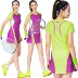 2018 mát thời trang new tennis váy cầu lông mặc của phụ nữ một mảnh váy thể thao thoáng khí hakama dress Trang phục thể thao