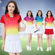 2016 Mùa Hè Mới Vương Miện Trung Quốc Giấc Mơ Ngắn Tay Áo Đặt Hàn Quốc Lụa Tennis Váy Thể Thao Váy Nhảy Vuông Váy