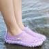 Kẹo lỗ màu giày nữ kích thước lớn dép nhựa giày bãi biển tổ chống trượt nước trôi dép giày thạch