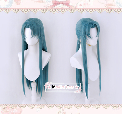 taobao agent [Kiratime] cosplay wigs are not sound relationship, Teng Ruiyu sideways long straight hair cos