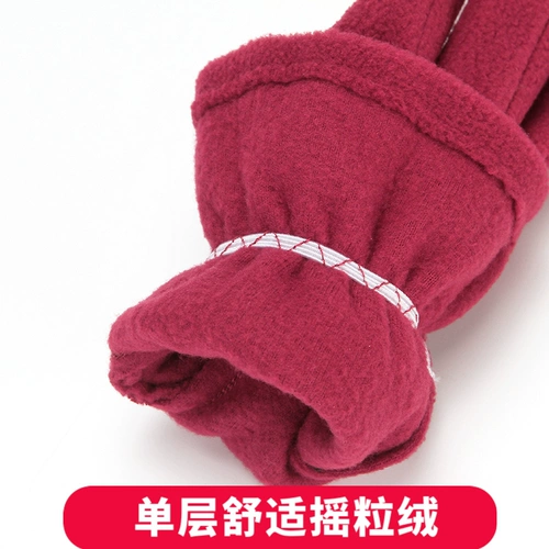 Перчатки, тонкий утепленный бархатный зимний уличный удерживающий тепло комплект, осенние