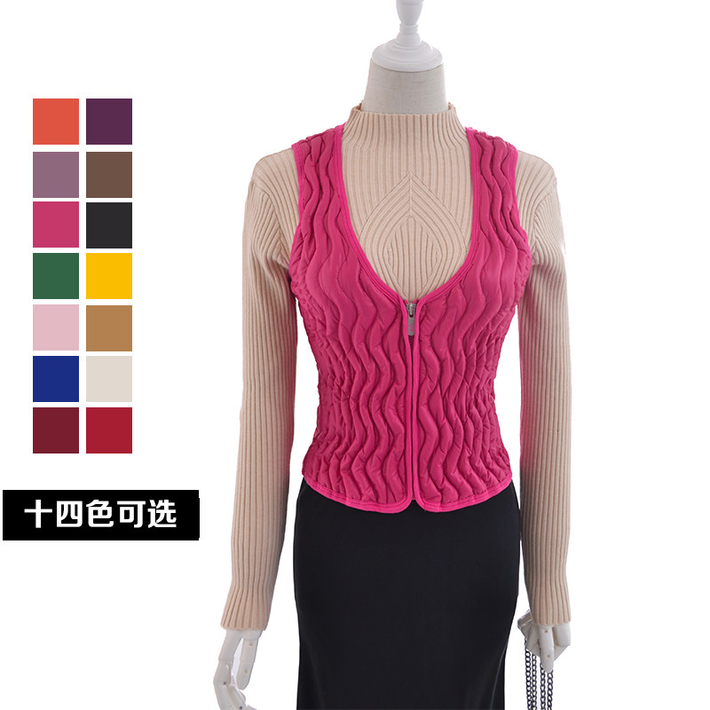 2018 mùa xuân và mùa thu trung niên ngựa, áo giáp cơ thể, phụ nữ thời trang, ngắn bông vest, mỏng mẹ, vest áo khoác