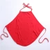 61 trẻ em ngày trẻ em tạp dề quần áo hiệu suất với đồ ngủ đồ lót yếm có dây đeo bụng bụng chu vi cuộc sống bông đỏ