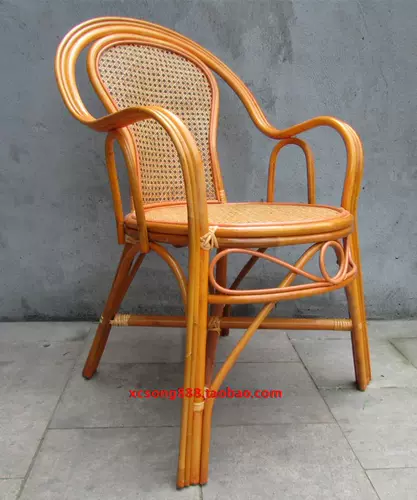 Натуральный бамбуковый стул задний стул домашний ротан