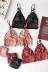 Pháp ren siêu mỏng không có vòng thép hình tam giác gợi cảm thanh lịch bralette bra set nơ đồ lót - Bộ đồ lót đồ lót ren quyến rũ Bộ đồ lót