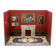 bjd场景道具娃屋 【ob11娃屋墙纸】[欧气红]场景展示背景板收纳gsc黏土手办盲盒bjd