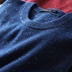 Của nam giới tinh khiết cashmere điểm sợi kẹp hoa áo len cơ bản đoạn hoang dã vòng cổ áo thun áo len nam 17ZYS-14 Áo len Cashmere