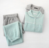 Đồ ngủ cỡ lớn không khí cho nam nữ mùa thu và mùa đông cotton dày bông dài tay áo cardigan yêu thích dịch vụ nhà kiểu đồ bộ may vải thun Cặp đôi